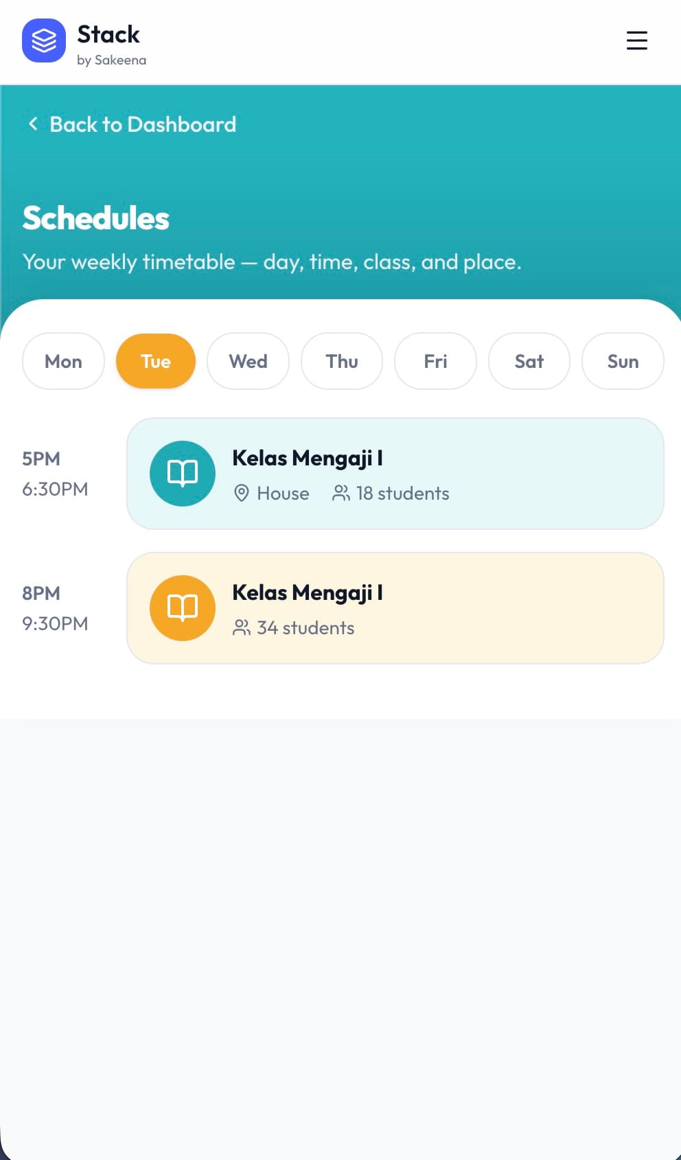 Everything for class day, in your pocket 2